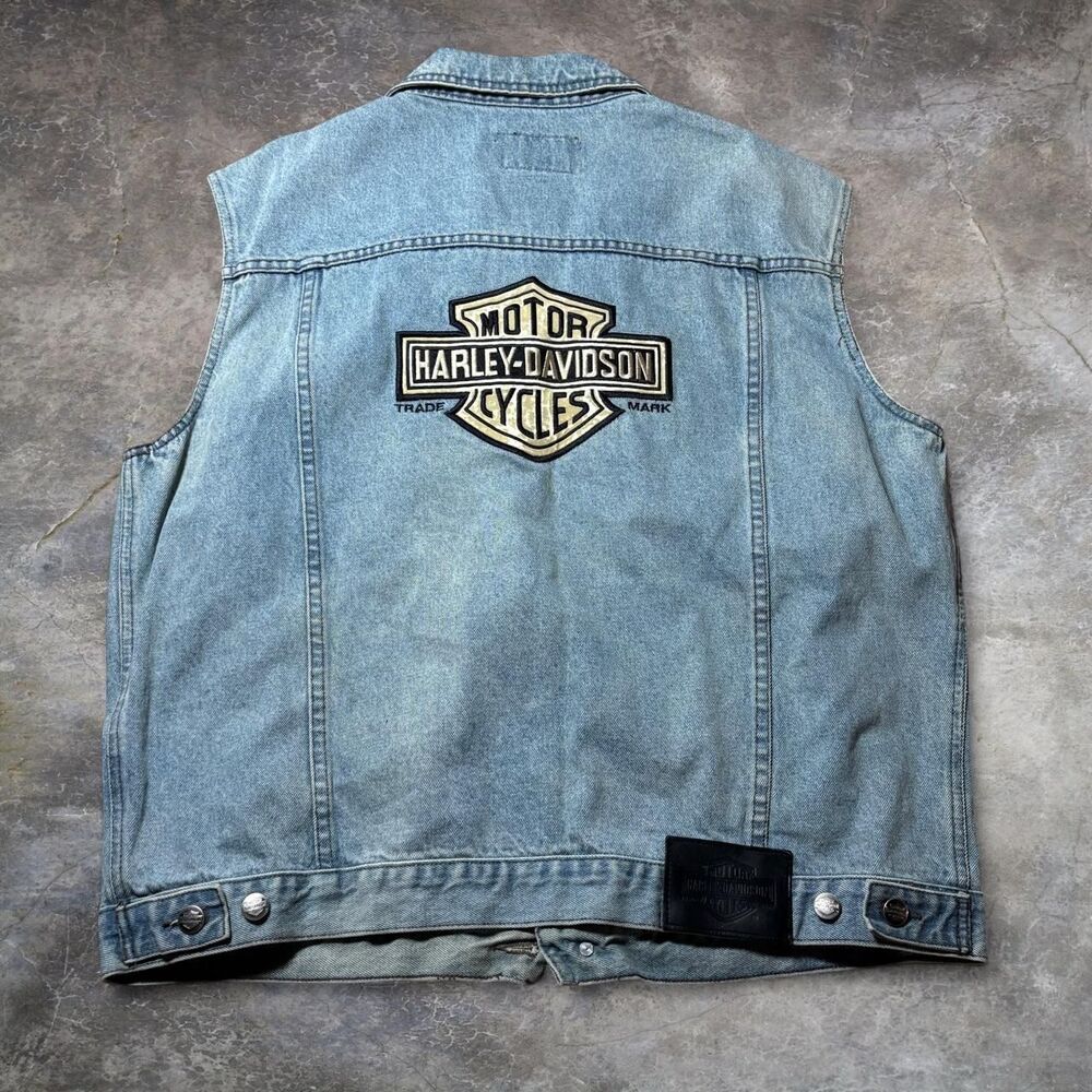 Harley-davidson Men's Blue Gilet